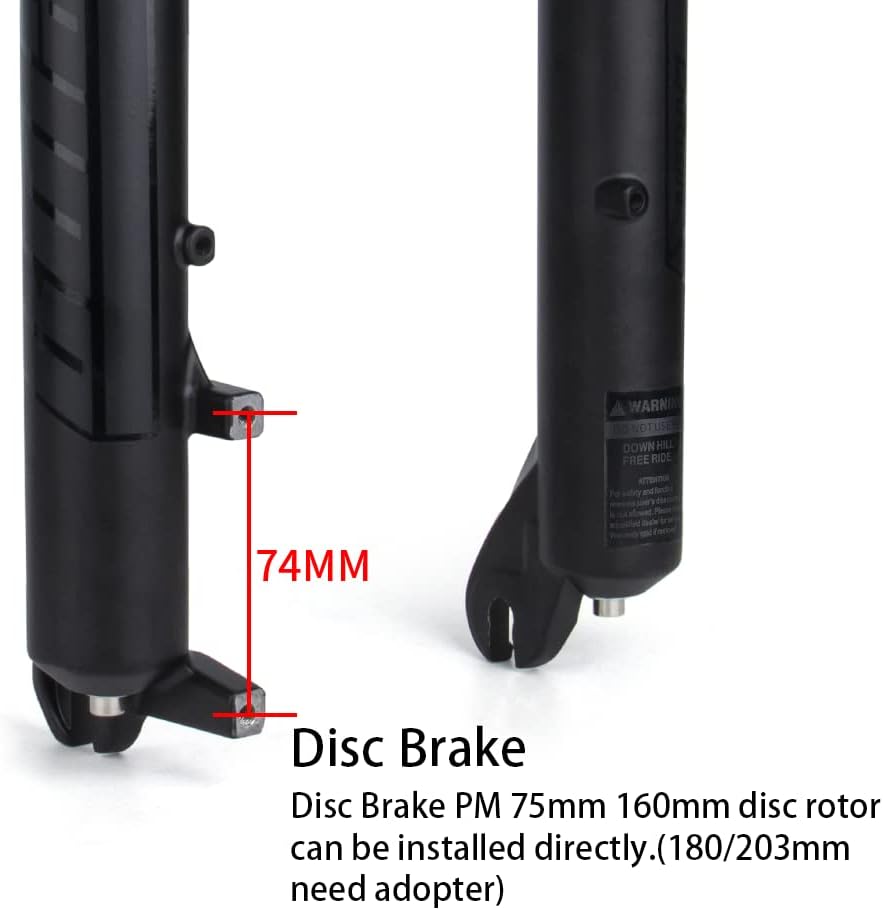 Double Shoulder Snow Front Fork 130mm Travel Air Suspension Bike Fork E15314