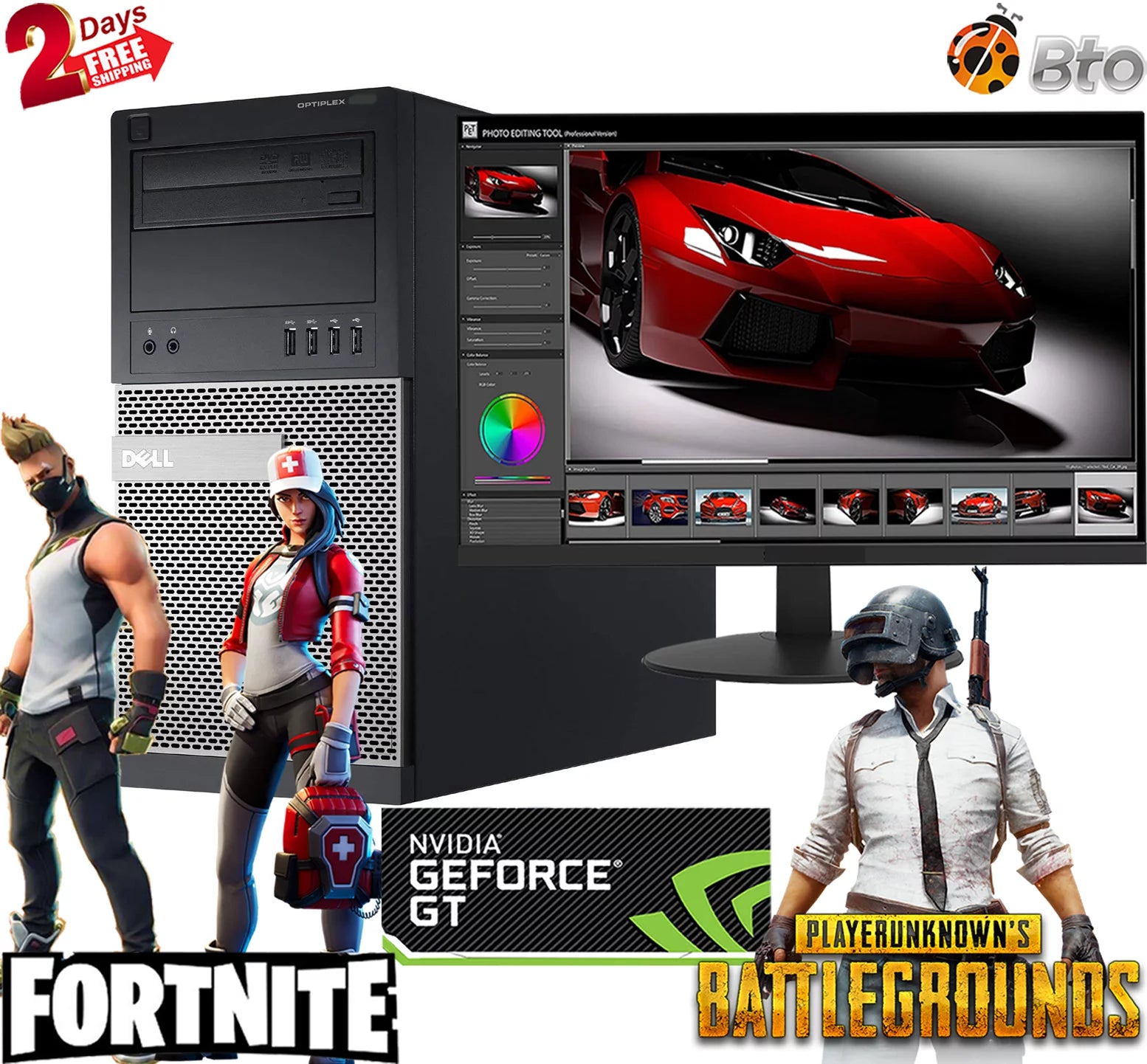 Restored Dell Desktop PC Intel Core i5 16GB Ram 1TB HDD NVIDIA GeForce GT 1030 Windows 10 P817171