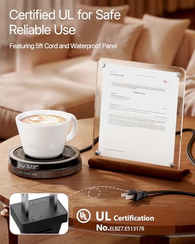 50W Fast Heating Cup Warmer with Smart Display U959028