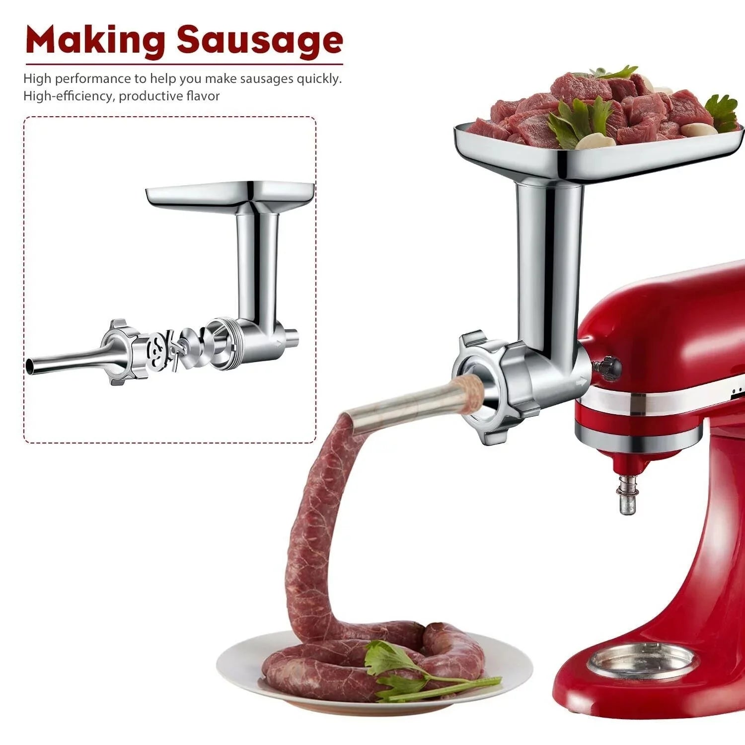 Meat Grinder Attachment for KitchenAid Stand Mixers K6107