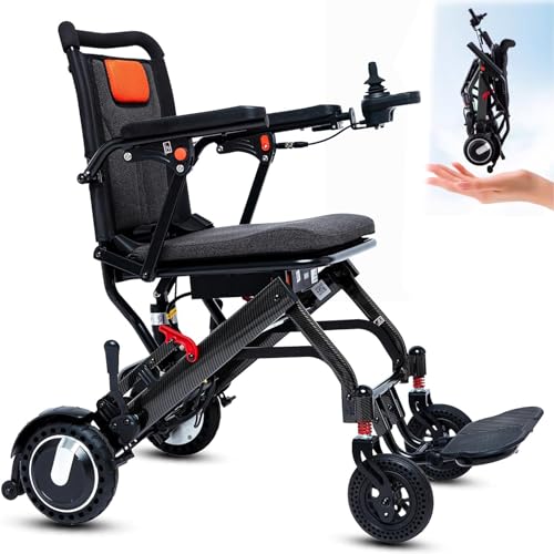 Black Lightweight Foldable Electric Wheelchair E24567