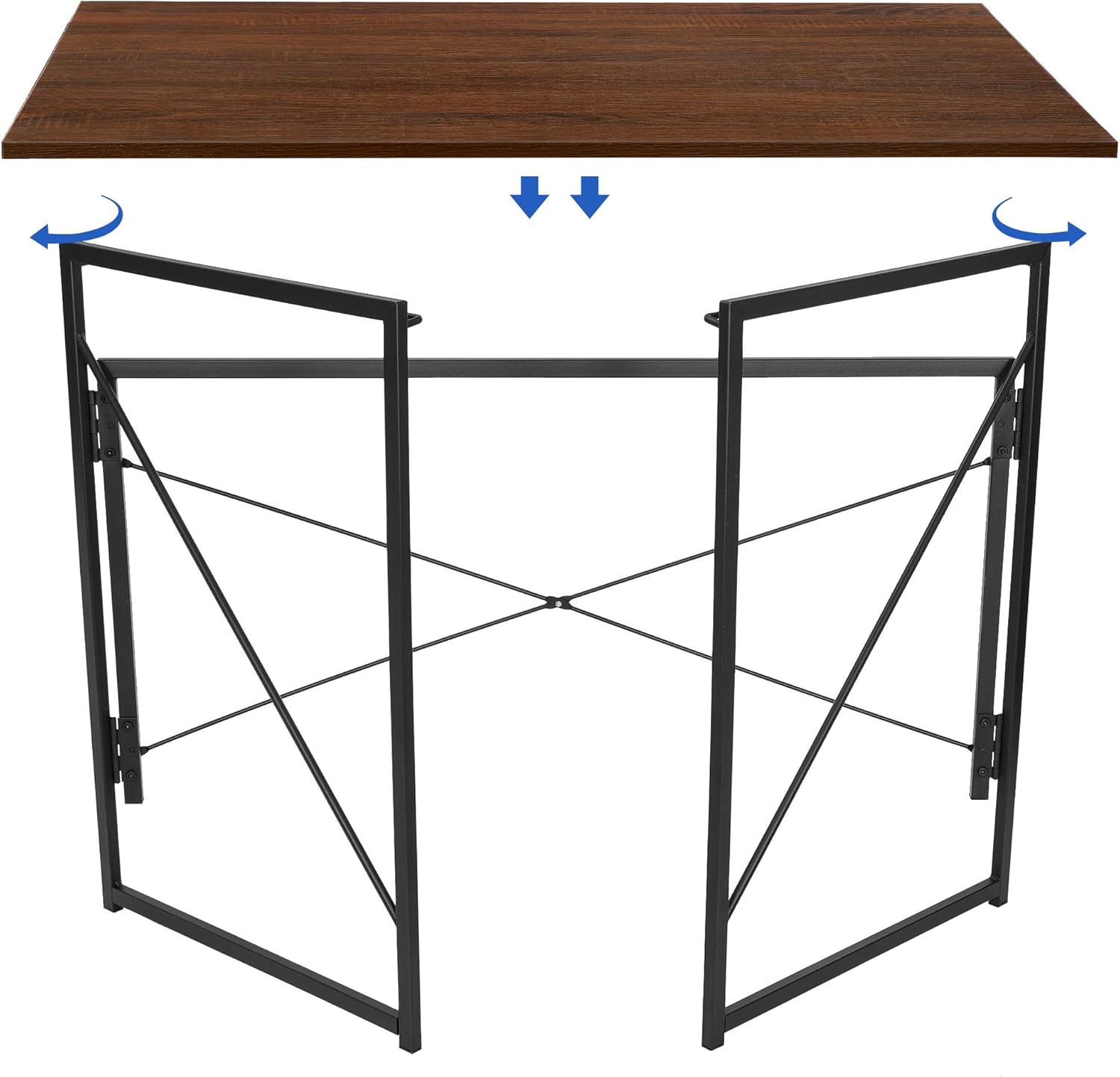 Espresso Folding Computer Desk A62694