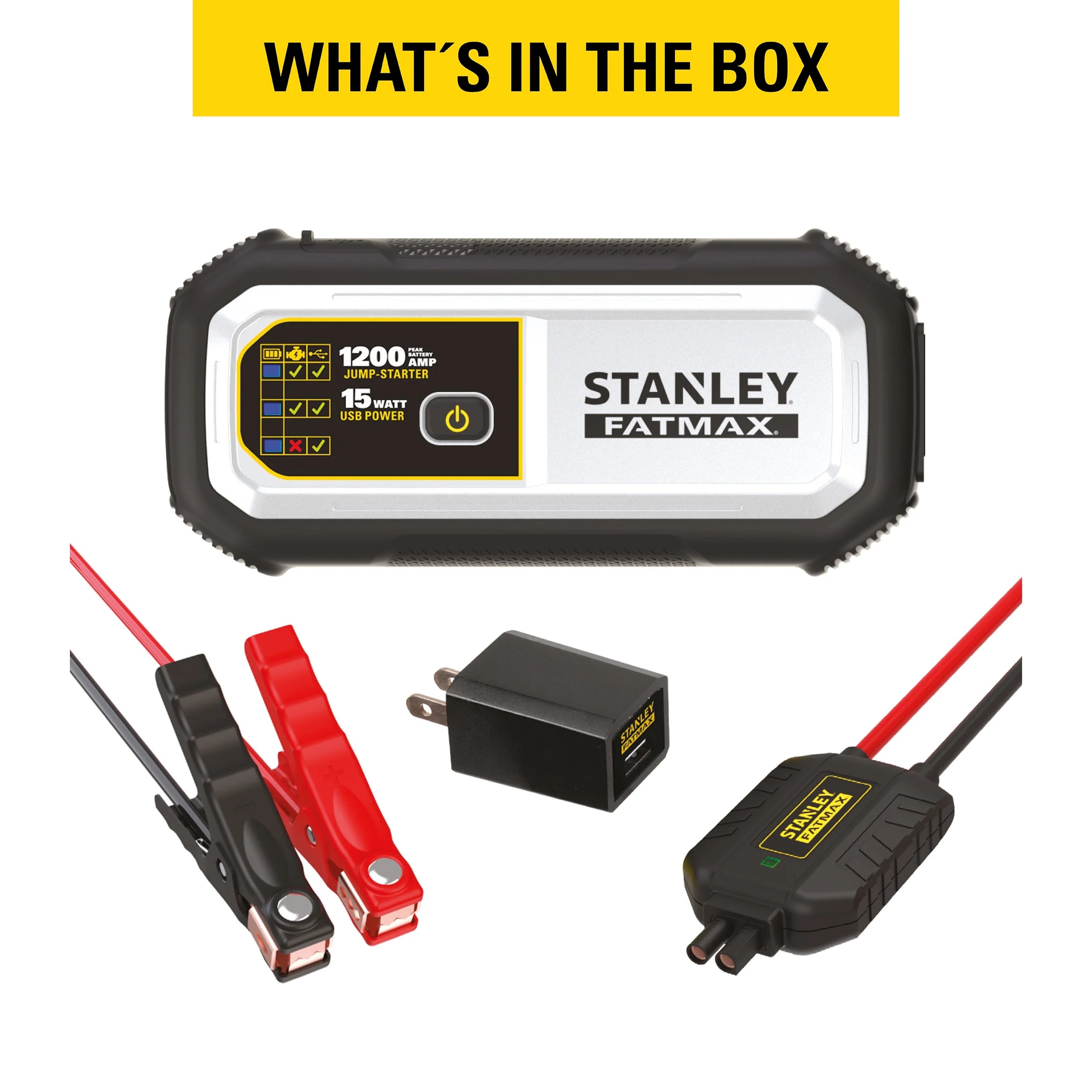 1200 Amp Lithium Jump Starter with USB Power Bank C46642