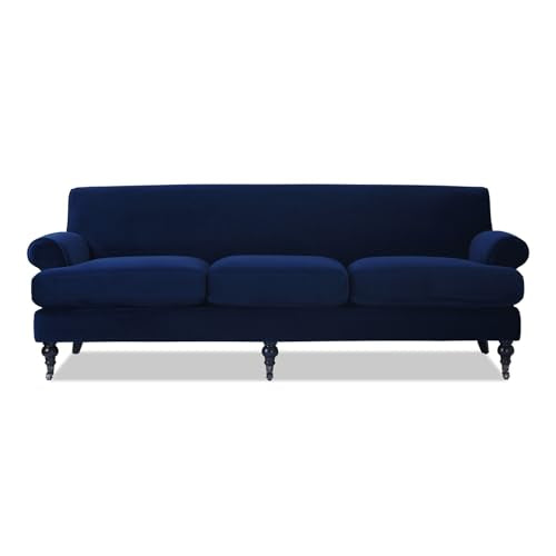 Light Beige Linen Three-Cushion Sofa U25577