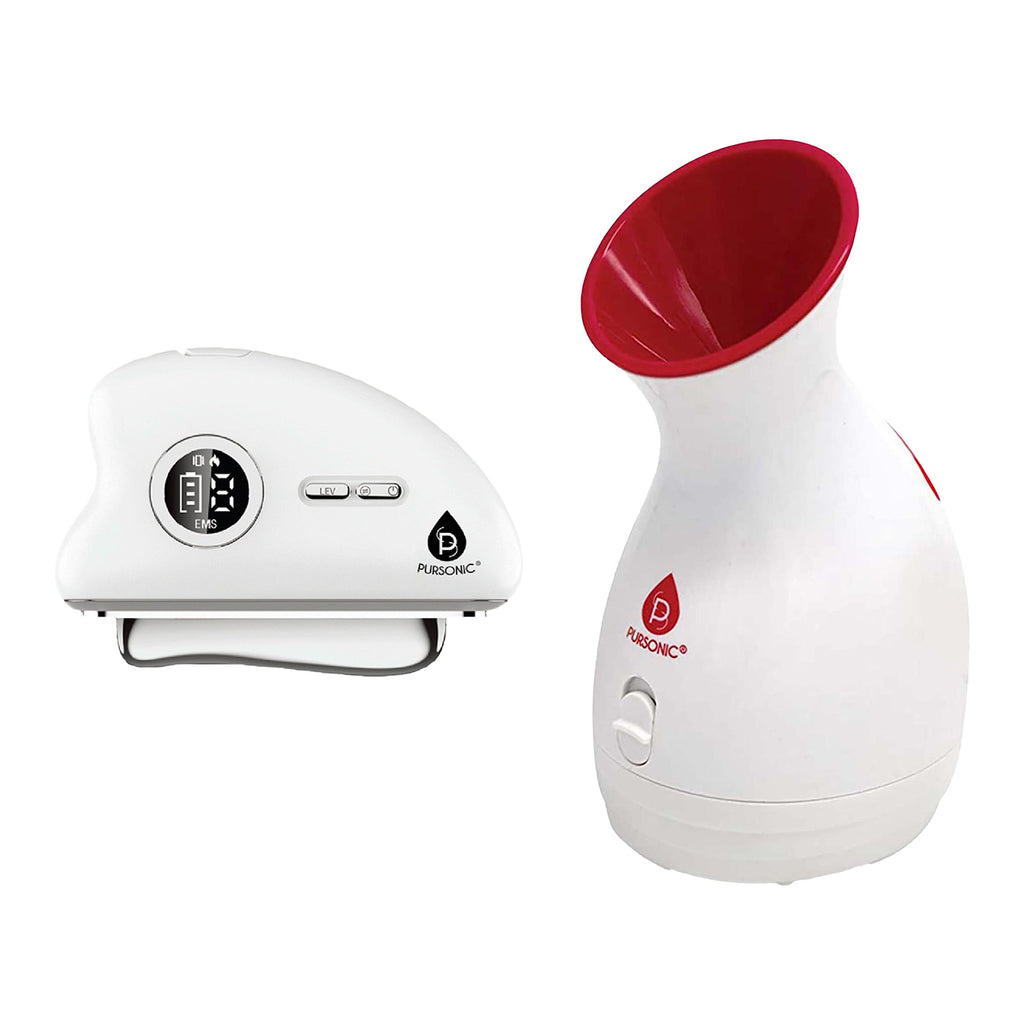 PURSONIC 2-in-1 Spa-Quality LED Light Skincare Bundle