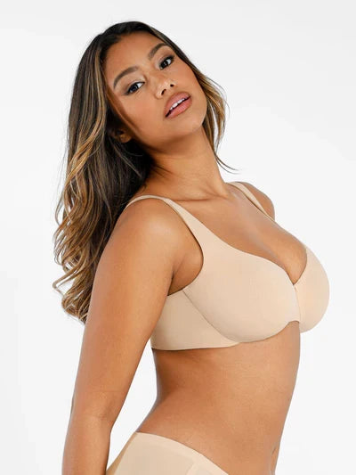 Underwire Adjustable Deep V-neck Bra