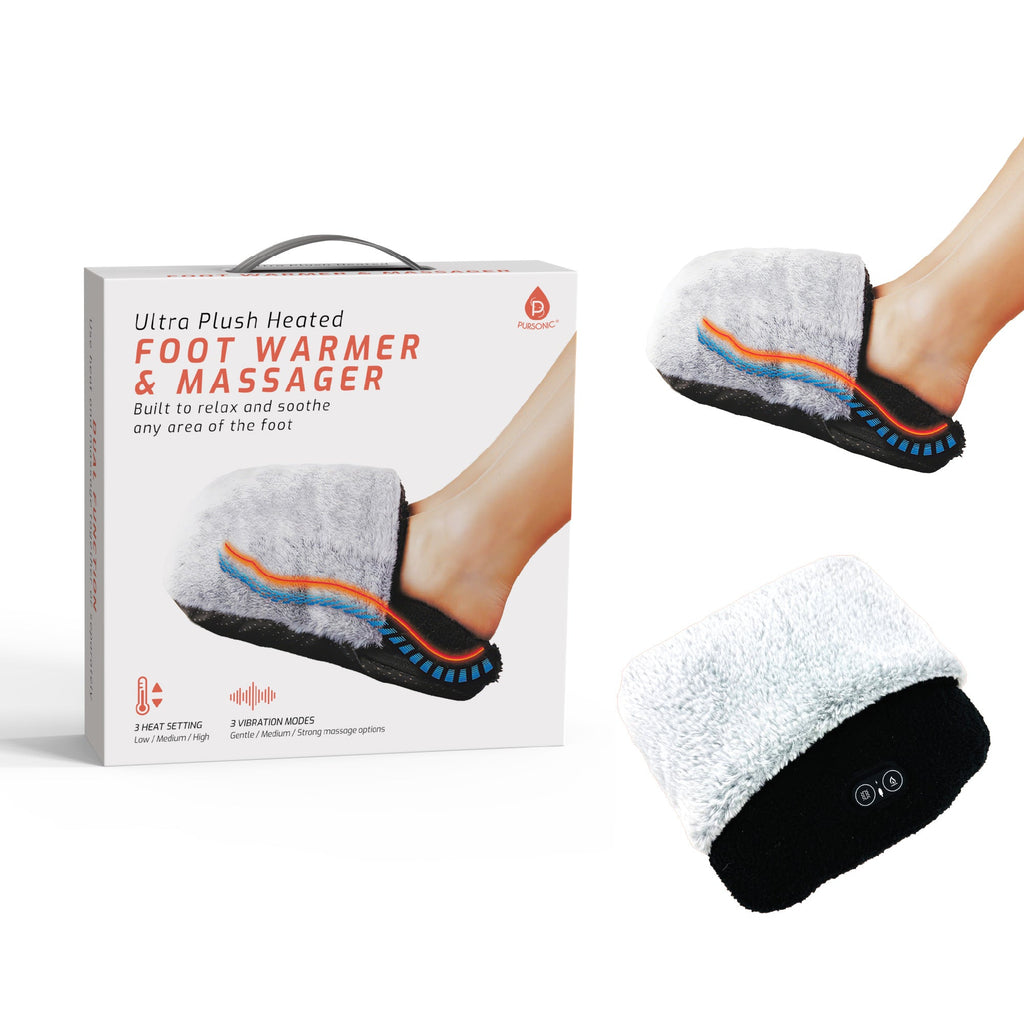 Ultra Plush Heated Foot Warmer & Massager – Cozy Relief Anytime, Anywhere