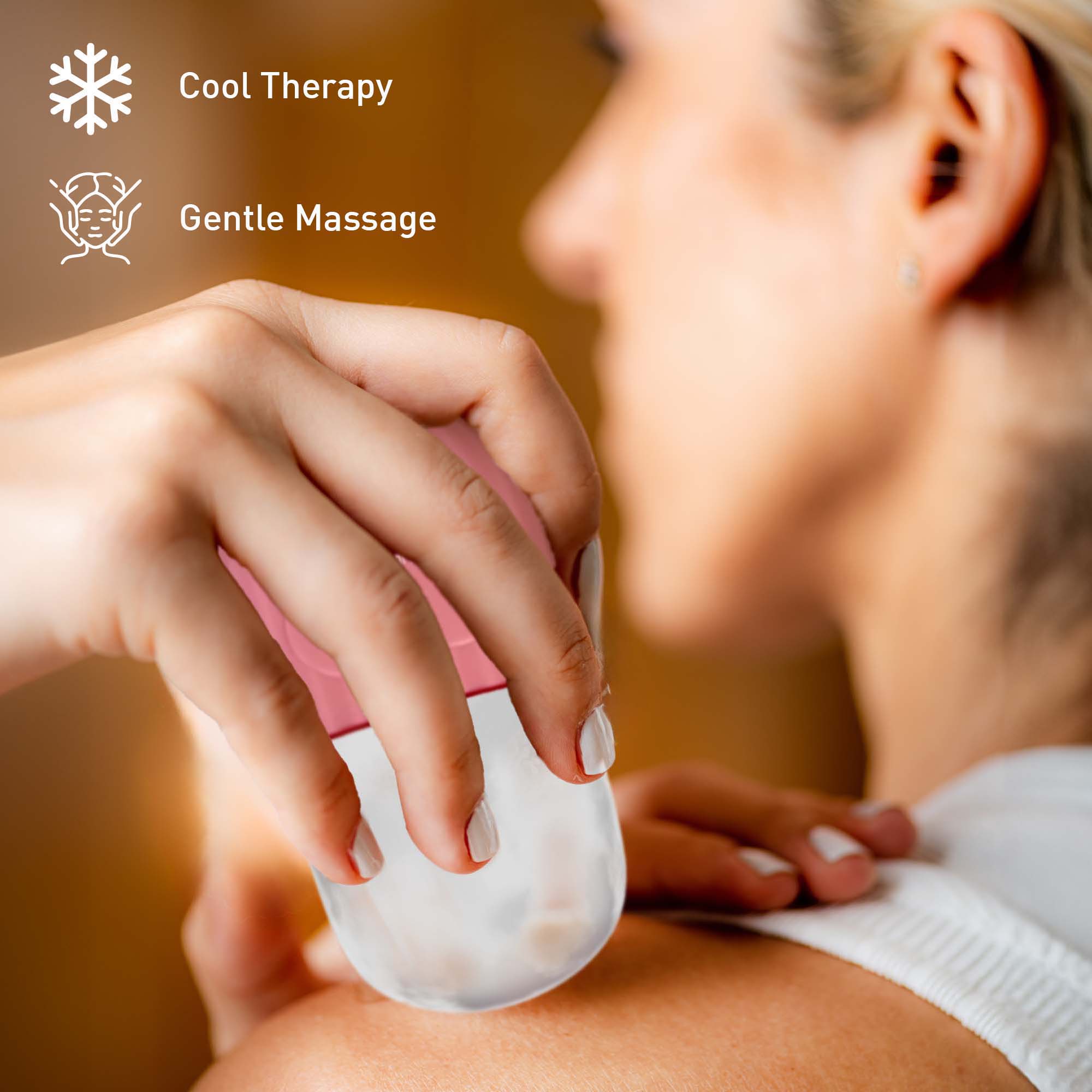Radiance Renewal Set – Red Light Gua Sha Tool, Vitamin C Serum & Cooling Ice Roller