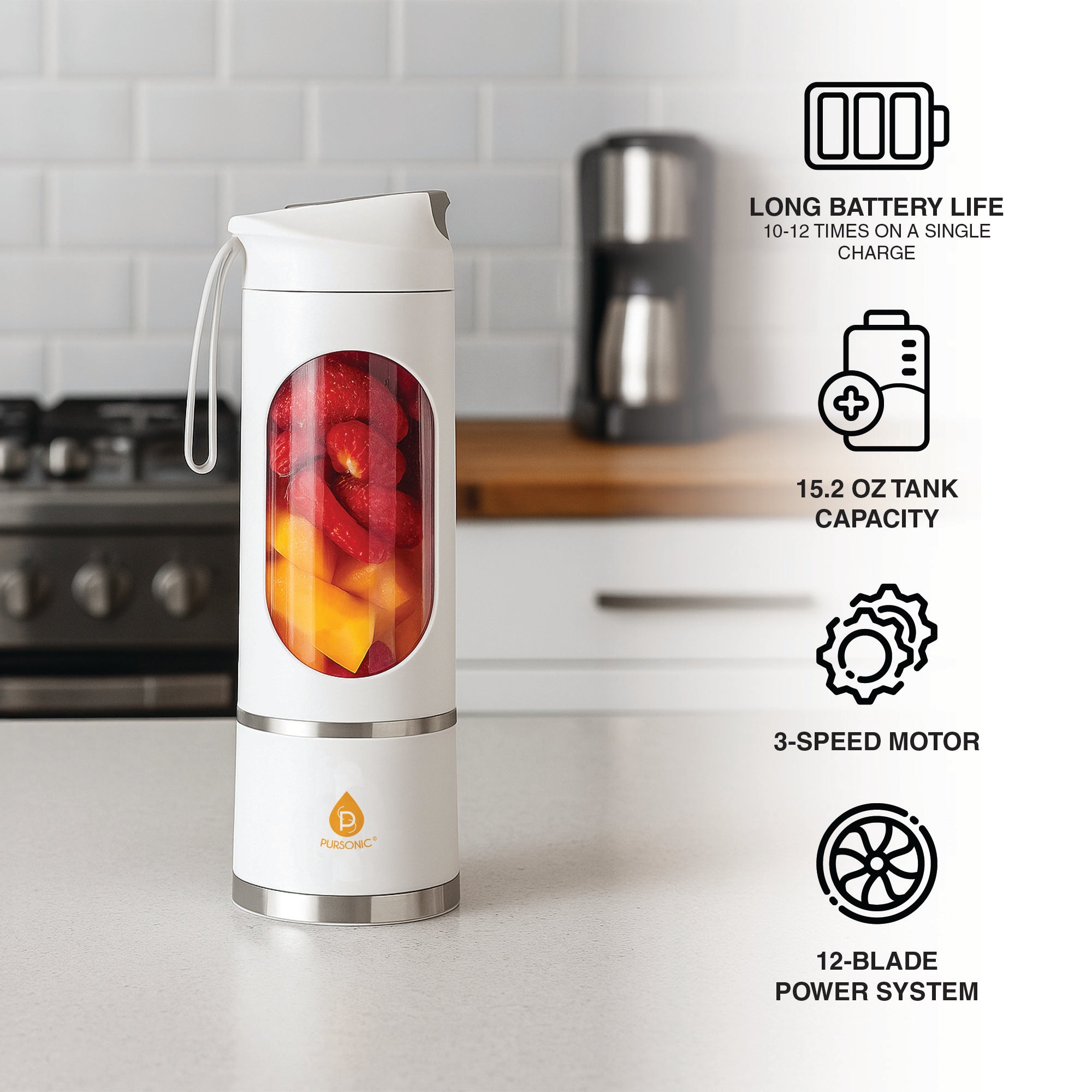 Premium Wine & Juice Duo: Electric Wine Opener + Travel Juicer Blender