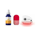 Radiance Renewal Set – Red Light Gua Sha Tool, Vitamin C Serum & Cooling Ice Roller