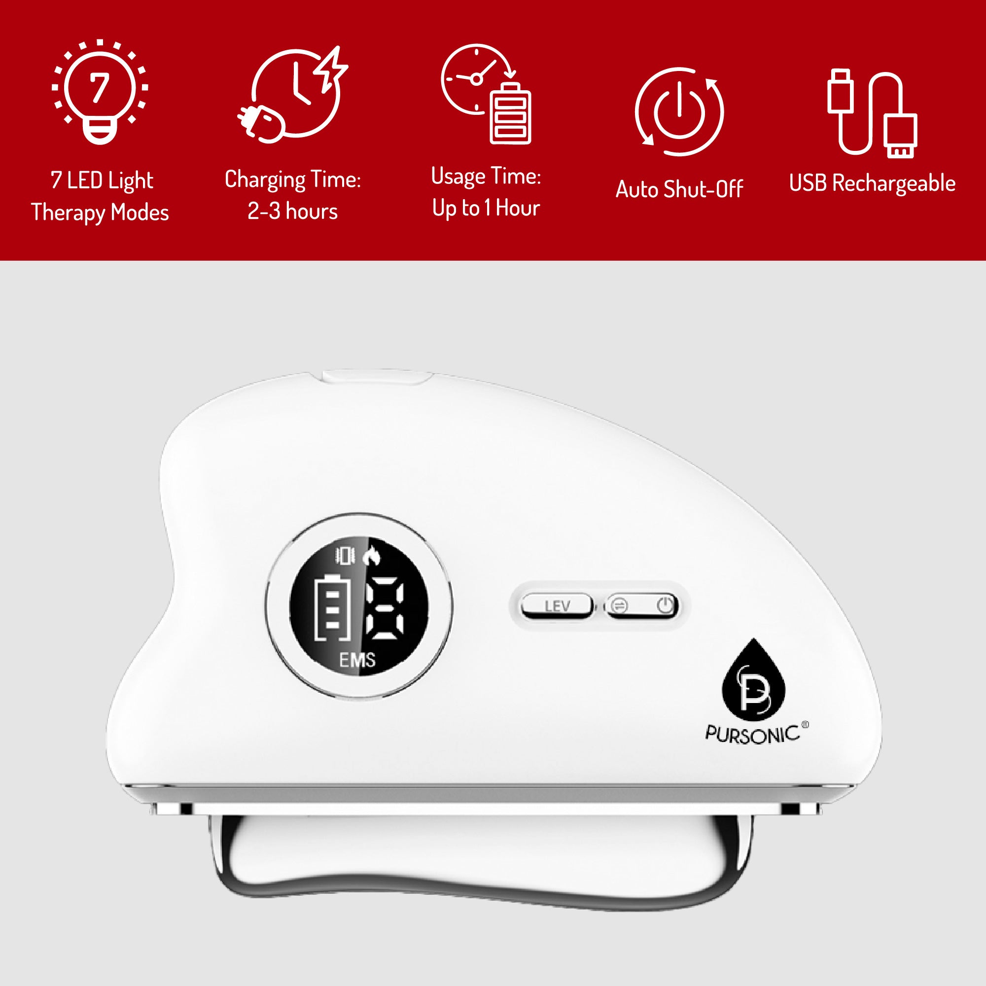 Sculpt & Glow Set – Gua Sha Device, Red Light Sculptor & Facial Cleansing Brush