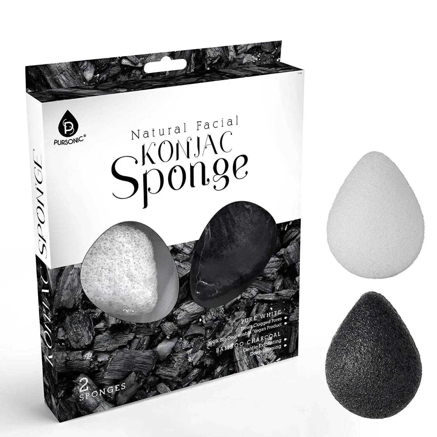 Flawless Skin & Makeup Prep Kit – Brush Set, XL Clean Face Towels & Konjac Sponge