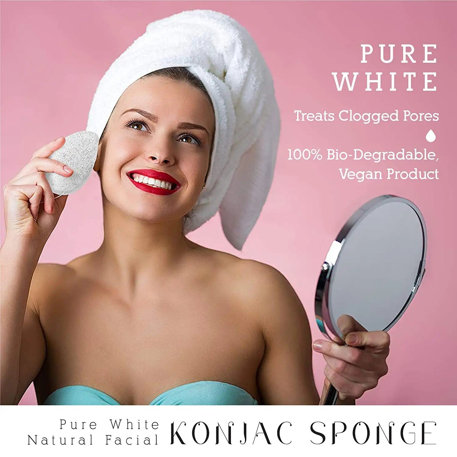 Flawless Skin & Makeup Prep Kit – Brush Set, XL Clean Face Towels & Konjac Sponge