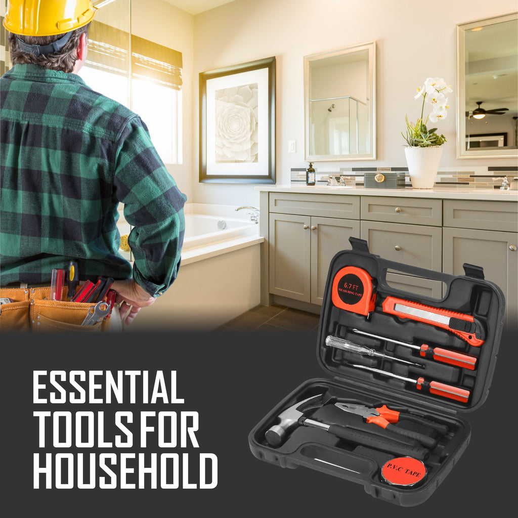 Home Project Power & Tool Set: Rechargeable Electric Screwdriver, 9-Piece Handy Solutions Tool Set & 11-in-1 Multifunction Tool