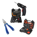 Home Project Power & Tool Set: Rechargeable Electric Screwdriver, 9-Piece Handy Solutions Tool Set & 11-in-1 Multifunction Tool