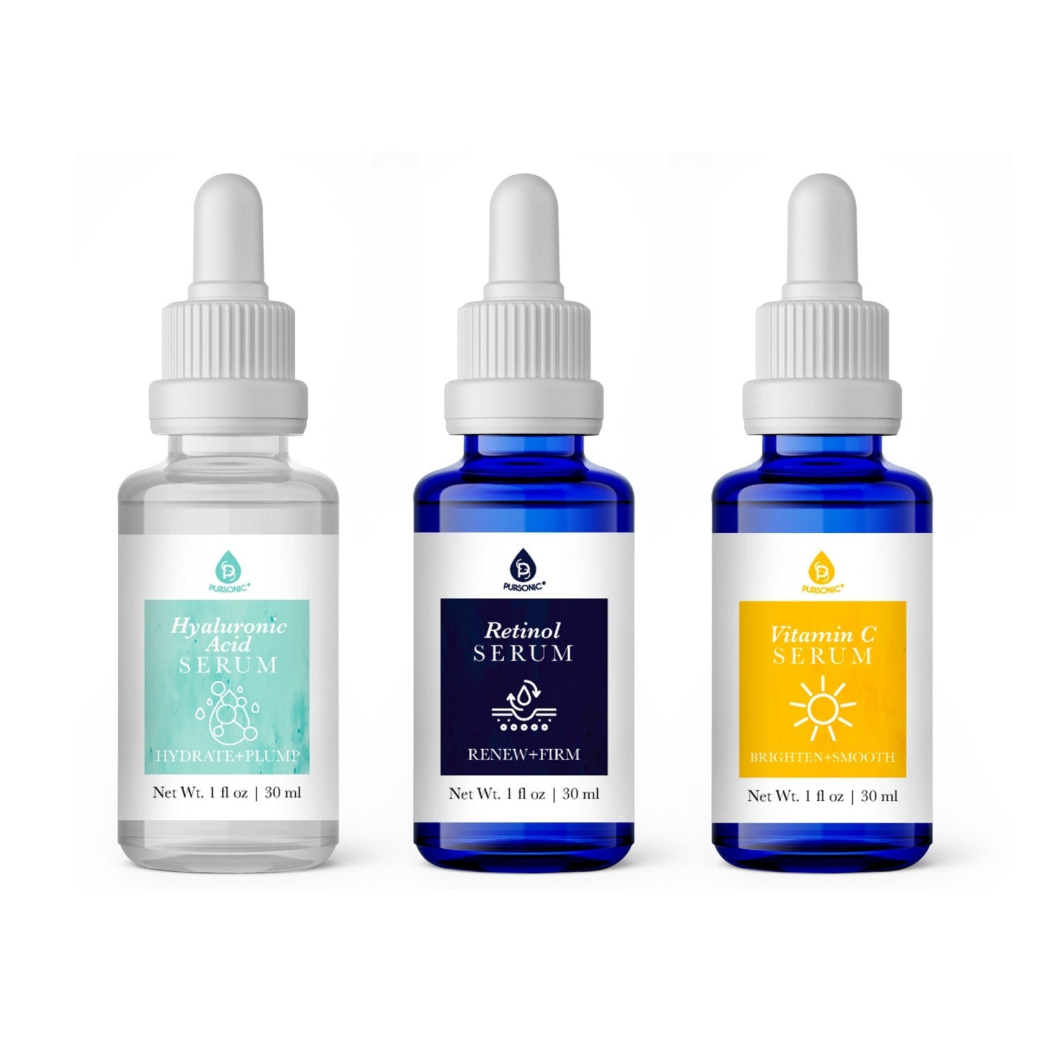 Anti-Aging Serum Set & Nourishing Lip Oil Trio