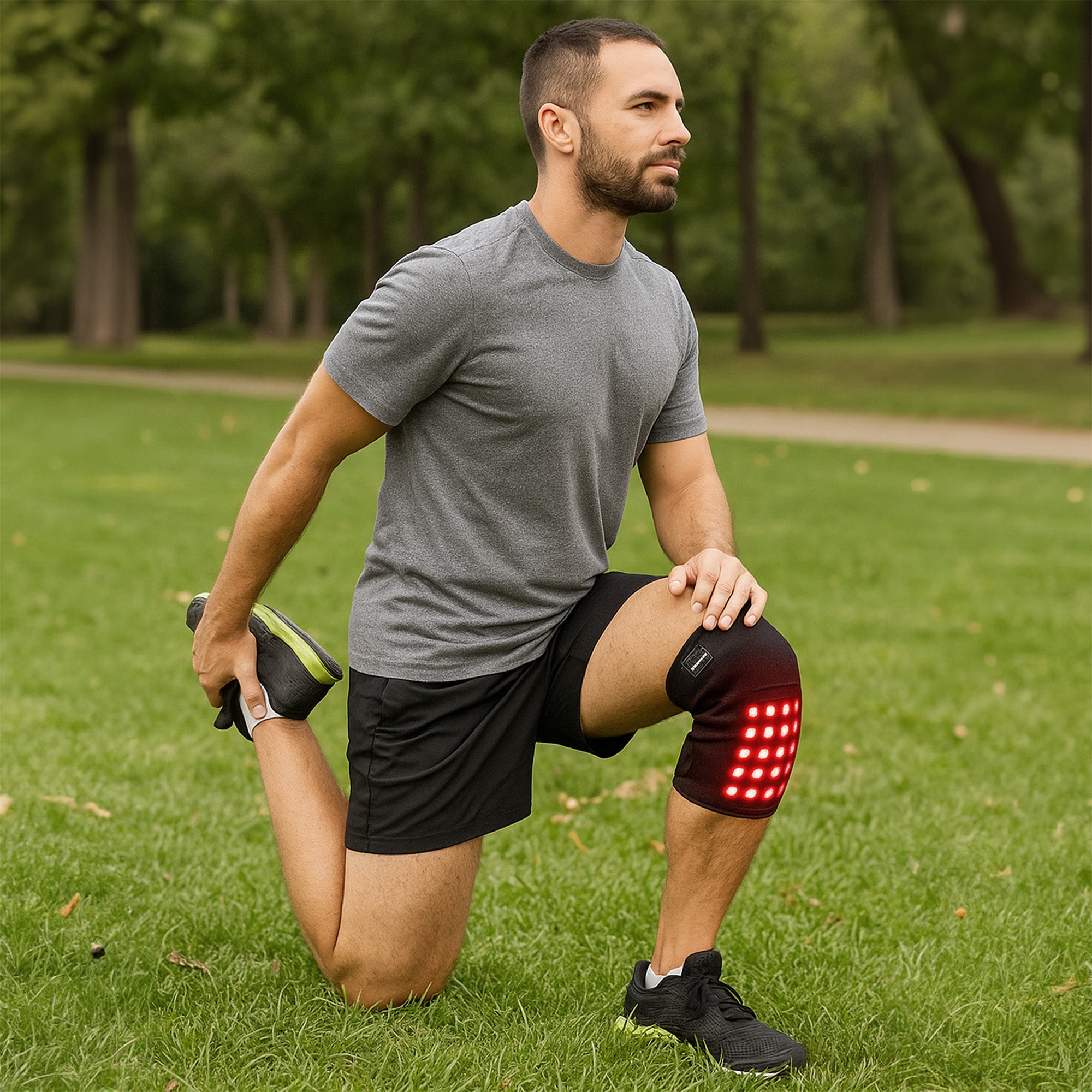 Red Light Therapy Bundle for Joint & Muscle Relief: Neck Pack Wrap & Knee Pad Set