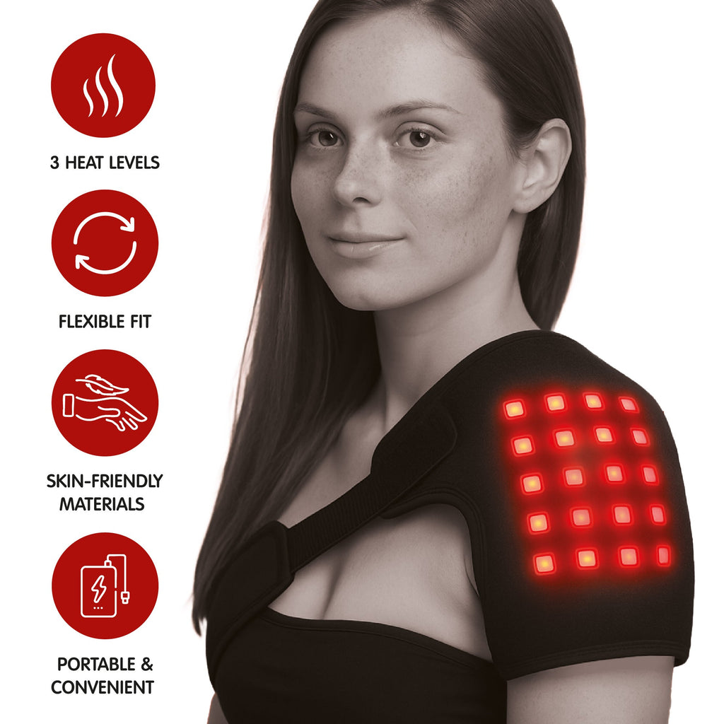 Pursonic Red Light Therapy Shoulder Pad – Targeted Relief for Pain, Stiffness & Recovery