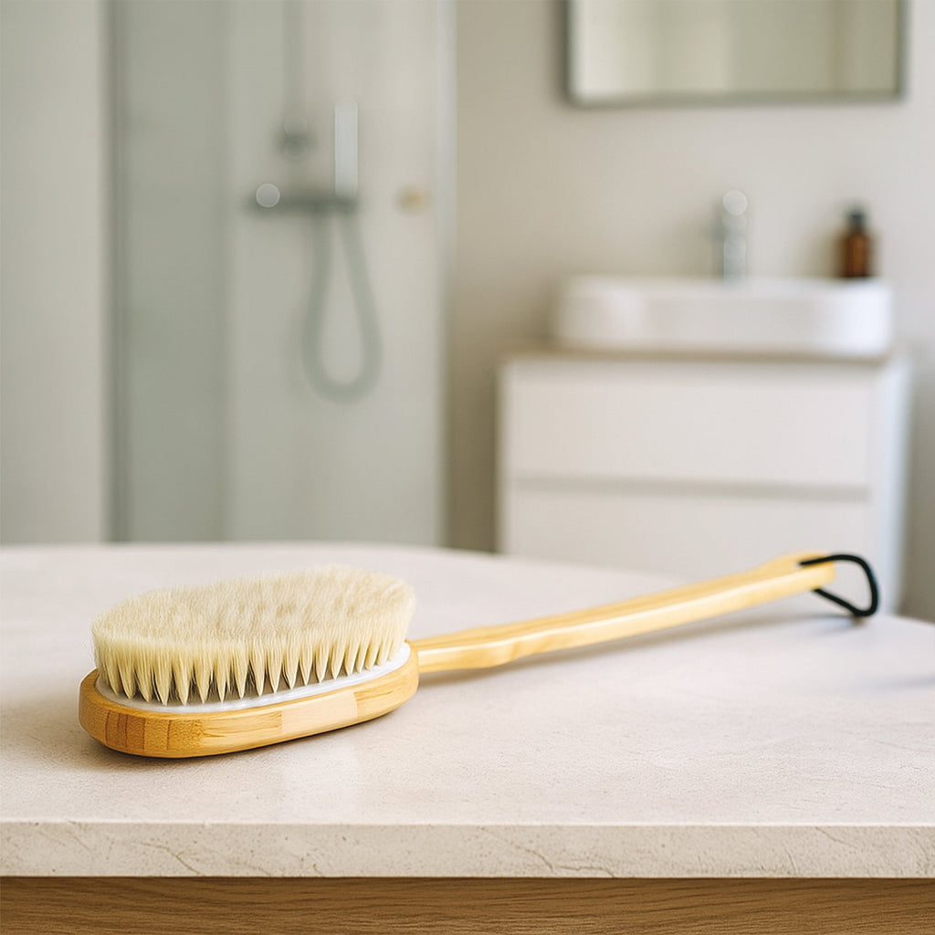 Complete Head-to-Toe Cleansing Set – Advanced Facial Brush + Biodegradable Clean Towels + Bamboo Body Brush
