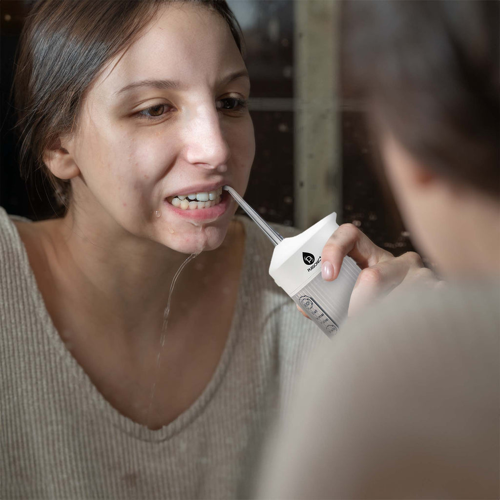 Complete Oral Care Bundle: Rechargeable Toothbrush, Water Flosser & Tongue Scraper